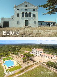 Fotografías Reales – Antes y Después de Nuestra Reforma Fachada de finca rústica. Antes y Después – Reforma Exclusiva por Ses Moreres.