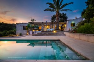 Casas de Diseño de Noche en Menorca