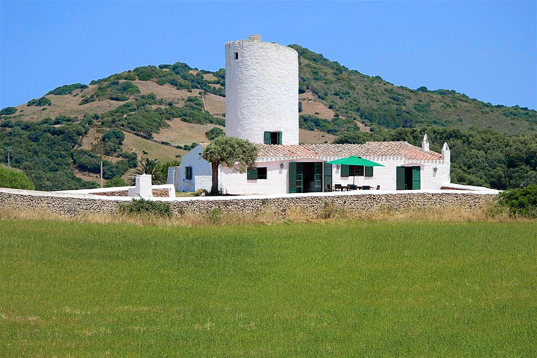 Old windmill converted into a country house