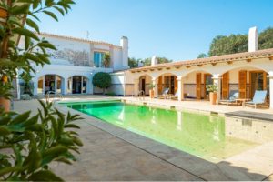 terrace of country house in Menorca