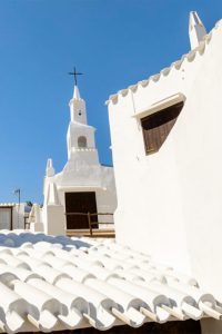 White houses and rooftops in Binibeca Vell, Menorca